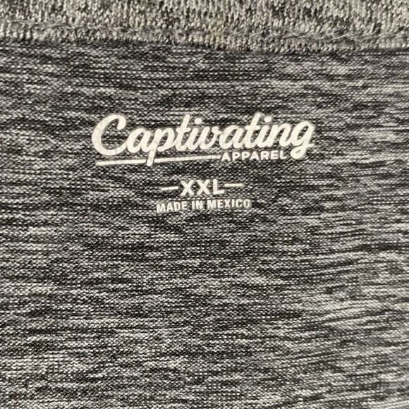 🛍️ Oklahoma Sooners Tee Mens Size XXL Spell Out Captivating Apparel Grey Stretch - Picture 3 of 4